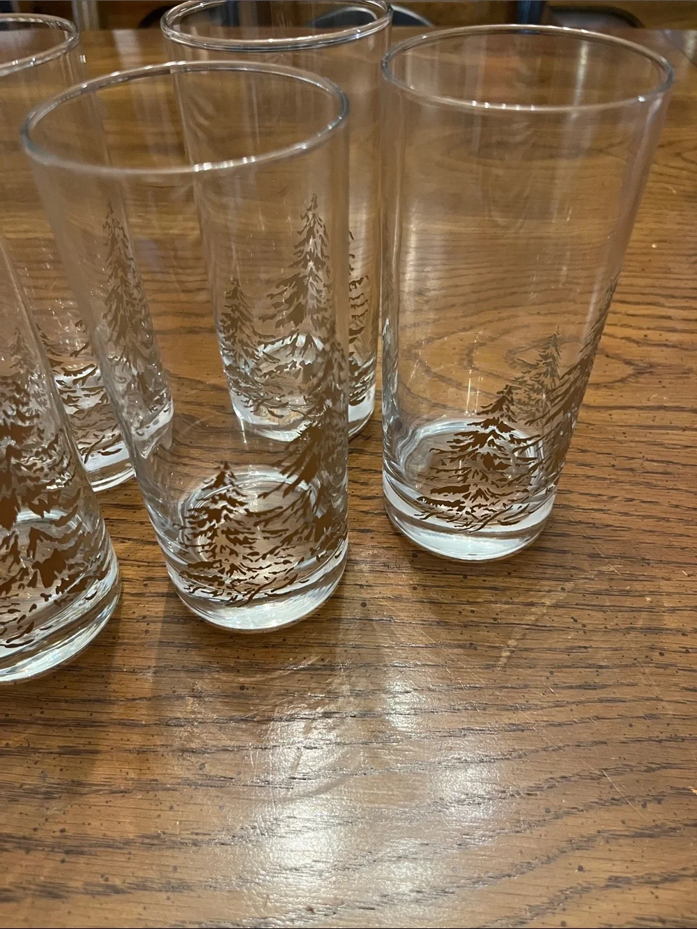 Set of 6 Golden Pines Tumblers